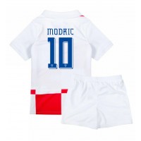 Fotballdrakt Barn Kroatia Luka Modric #10 Hjemmedraktsett EM 2024 Kortermet (+ Korte bukser)